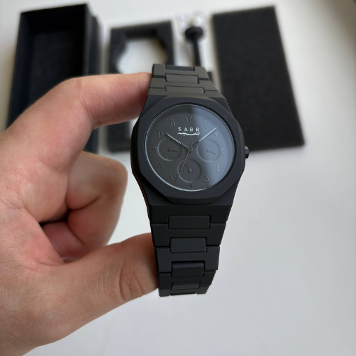Relógio Masculino Sabr Arábia Crono Black
