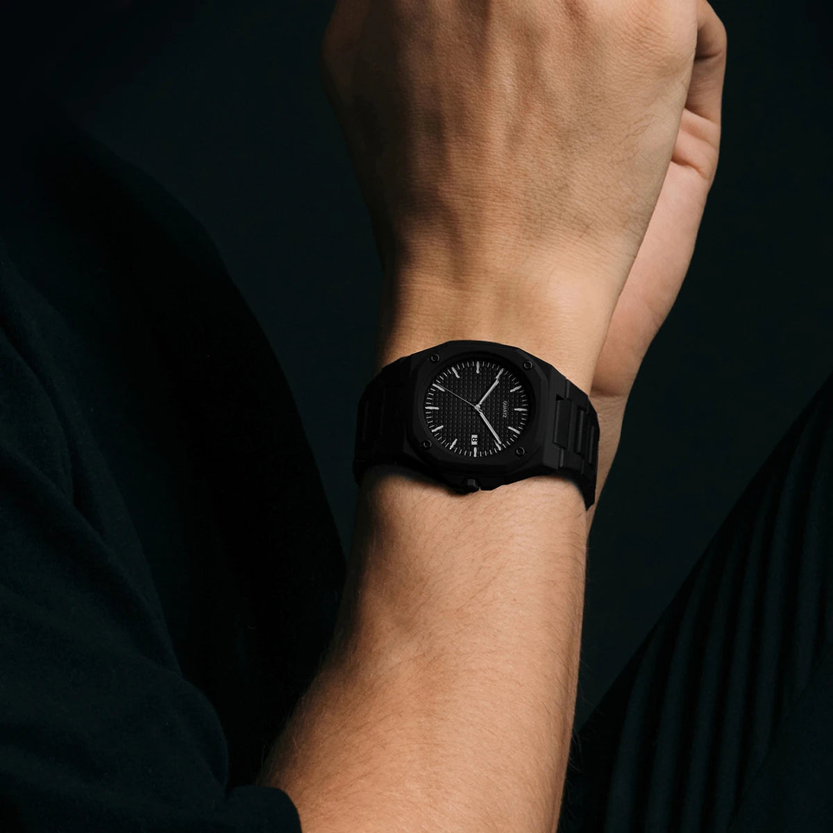 Relógio Quartz Masculino SABR Minimal Black